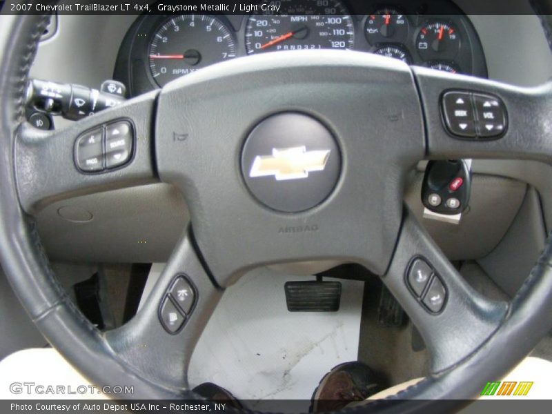 Graystone Metallic / Light Gray 2007 Chevrolet TrailBlazer LT 4x4