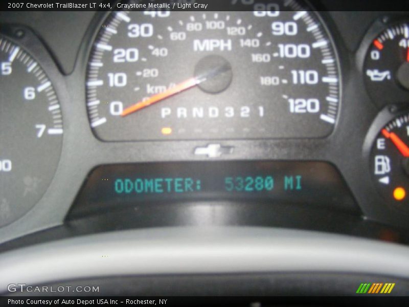Graystone Metallic / Light Gray 2007 Chevrolet TrailBlazer LT 4x4