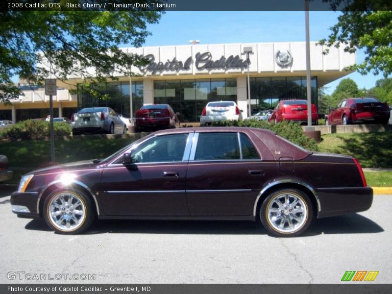 Black Cherry / Titanium/Dark Titanium 2008 Cadillac DTS
