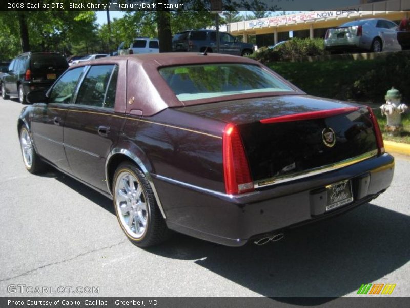 Black Cherry / Titanium/Dark Titanium 2008 Cadillac DTS