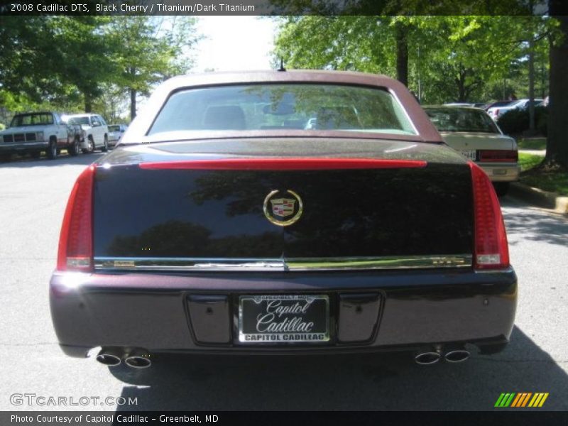 Black Cherry / Titanium/Dark Titanium 2008 Cadillac DTS