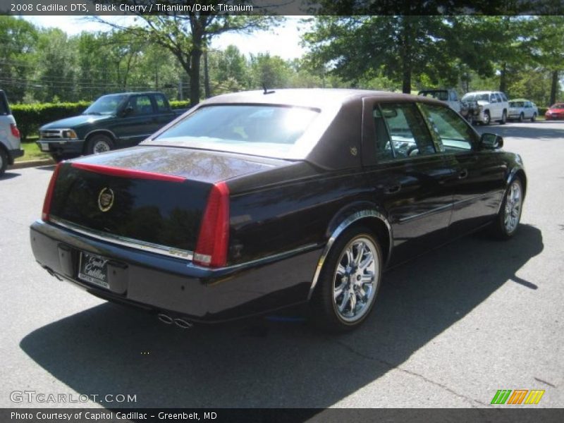 Black Cherry / Titanium/Dark Titanium 2008 Cadillac DTS