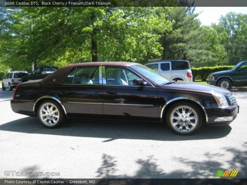 Black Cherry / Titanium/Dark Titanium 2008 Cadillac DTS