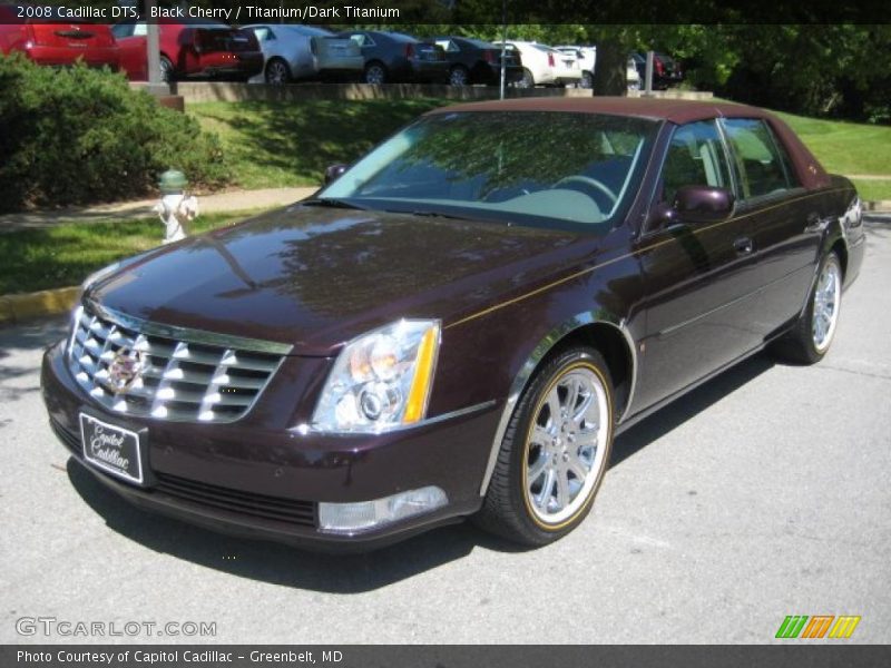 Black Cherry / Titanium/Dark Titanium 2008 Cadillac DTS