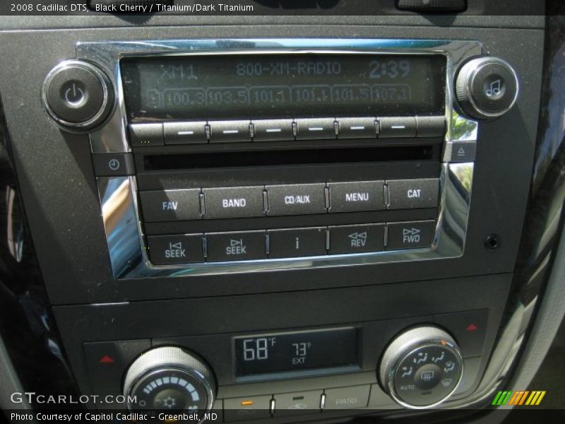 Black Cherry / Titanium/Dark Titanium 2008 Cadillac DTS
