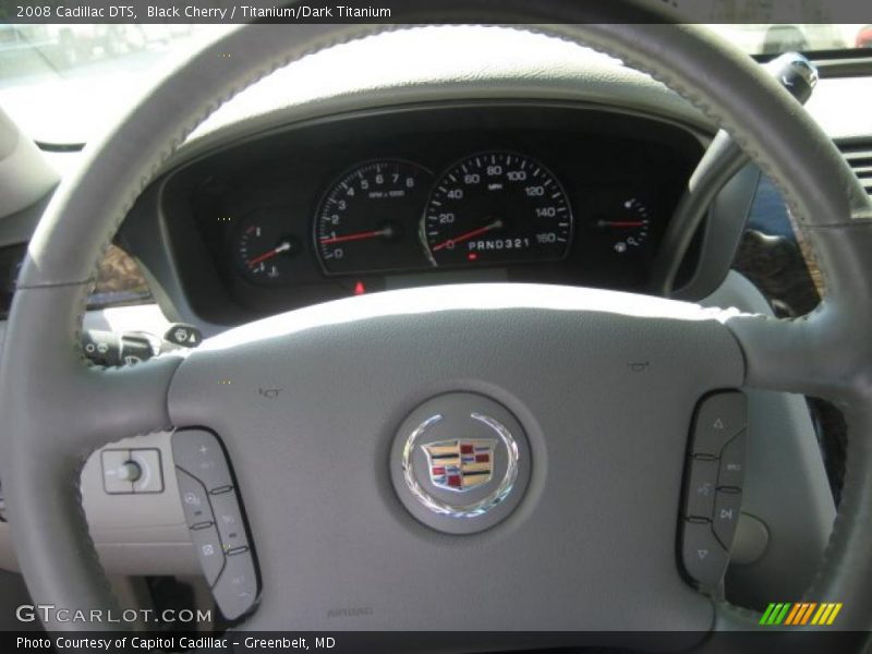 Black Cherry / Titanium/Dark Titanium 2008 Cadillac DTS