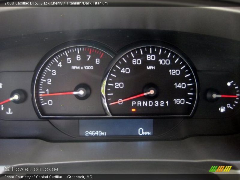 Black Cherry / Titanium/Dark Titanium 2008 Cadillac DTS