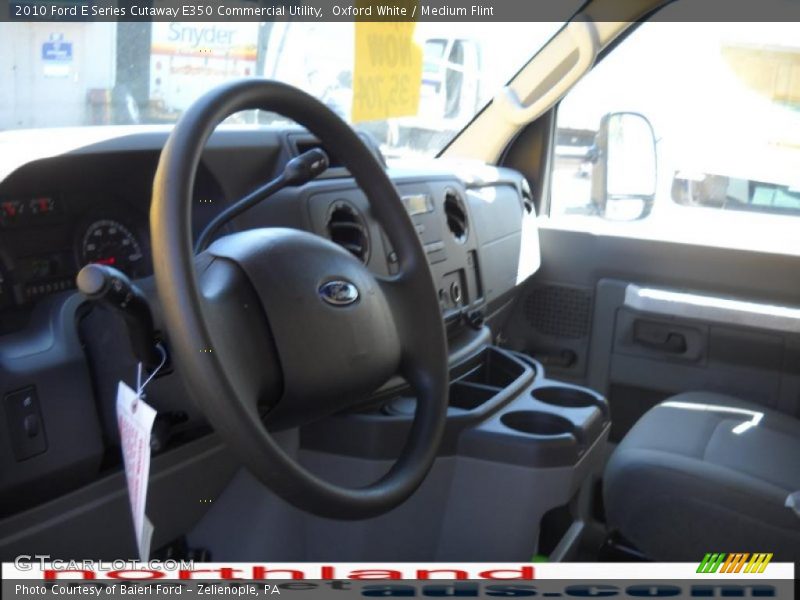 Oxford White / Medium Flint 2010 Ford E Series Cutaway E350 Commercial Utility
