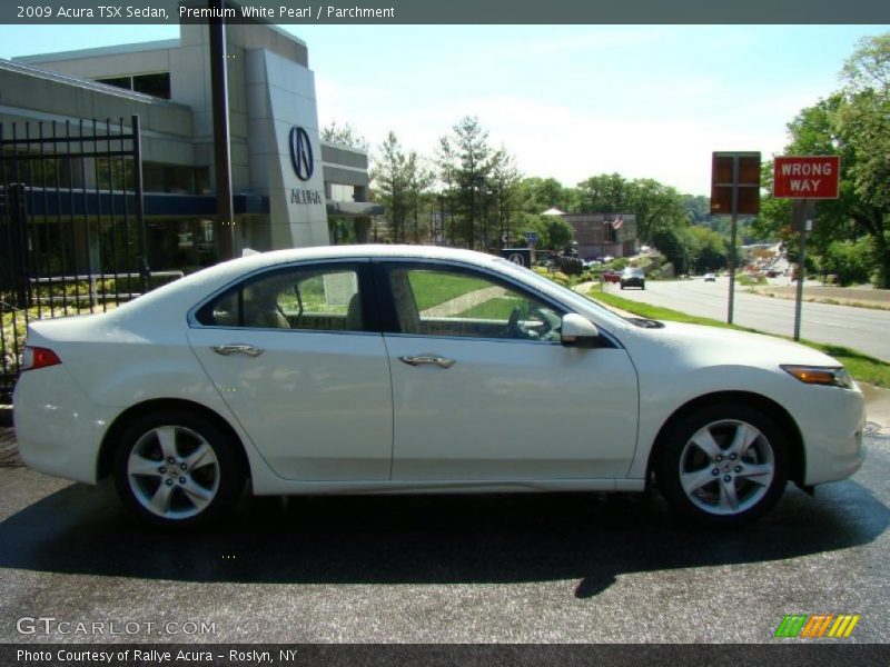 Premium White Pearl / Parchment 2009 Acura TSX Sedan