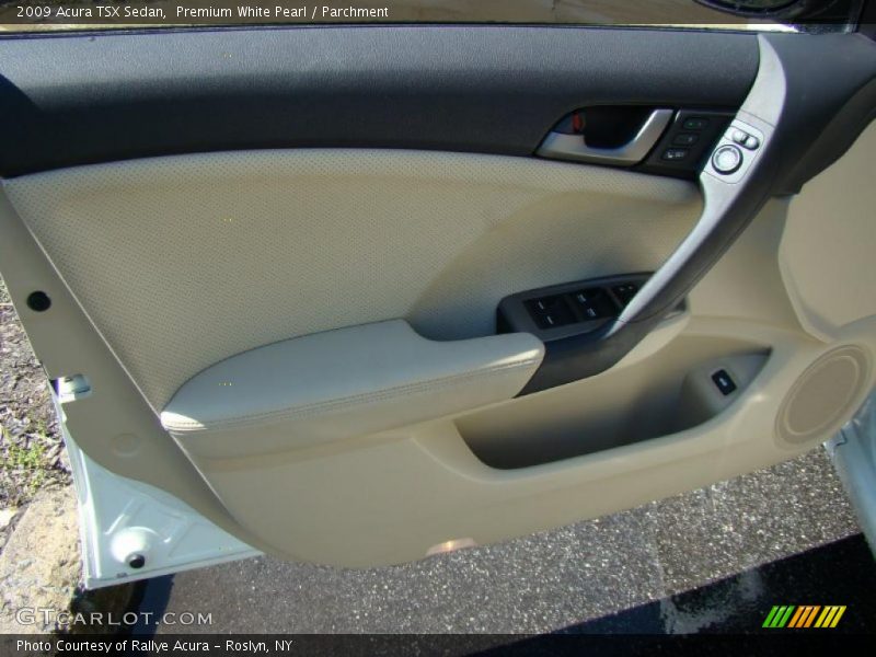 Premium White Pearl / Parchment 2009 Acura TSX Sedan