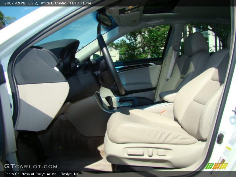 White Diamond Pearl / Taupe 2007 Acura TL 3.2
