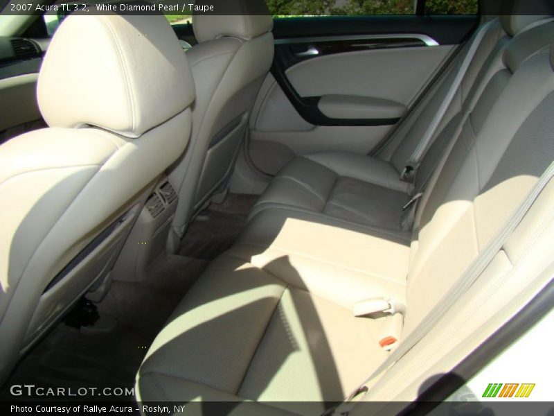 White Diamond Pearl / Taupe 2007 Acura TL 3.2