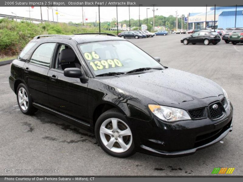 Obsidian Black Pearl / Anthracite Black 2006 Subaru Impreza 2.5i Wagon