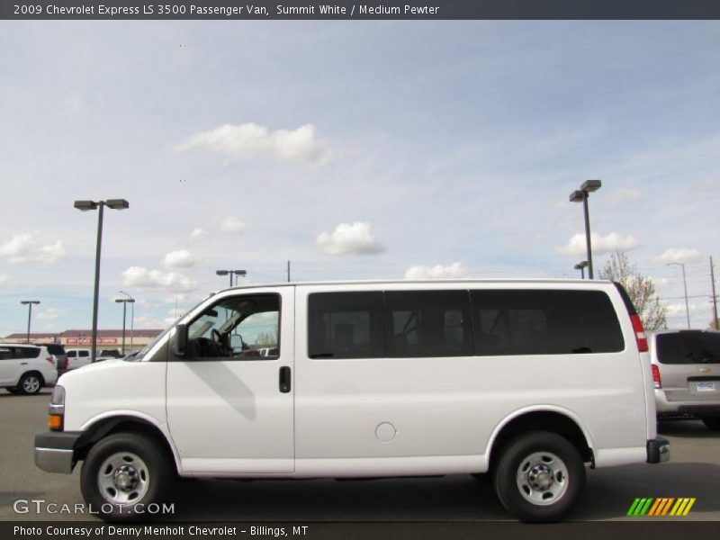 Summit White / Medium Pewter 2009 Chevrolet Express LS 3500 Passenger Van