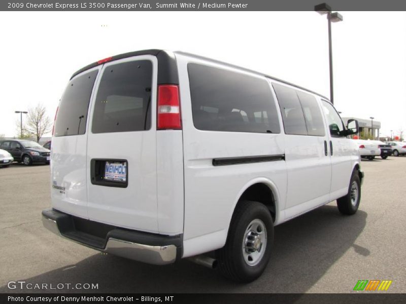 Summit White / Medium Pewter 2009 Chevrolet Express LS 3500 Passenger Van