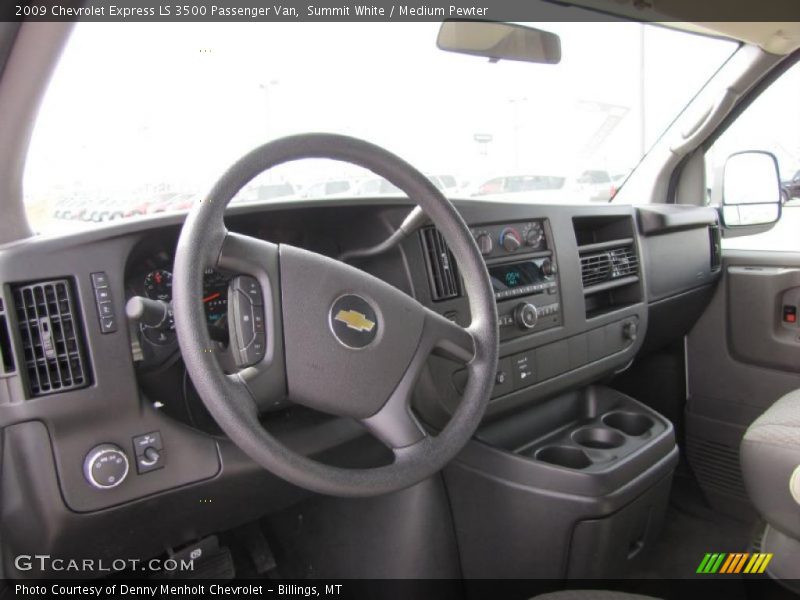 Summit White / Medium Pewter 2009 Chevrolet Express LS 3500 Passenger Van
