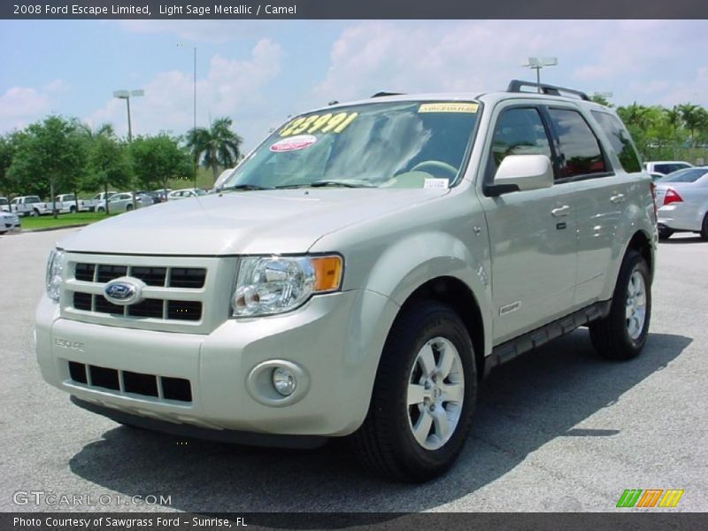 Light Sage Metallic / Camel 2008 Ford Escape Limited