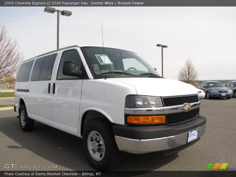 Summit White / Medium Pewter 2009 Chevrolet Express LS 3500 Passenger Van