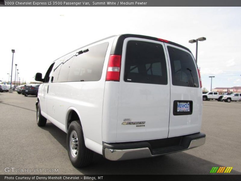 Summit White / Medium Pewter 2009 Chevrolet Express LS 3500 Passenger Van