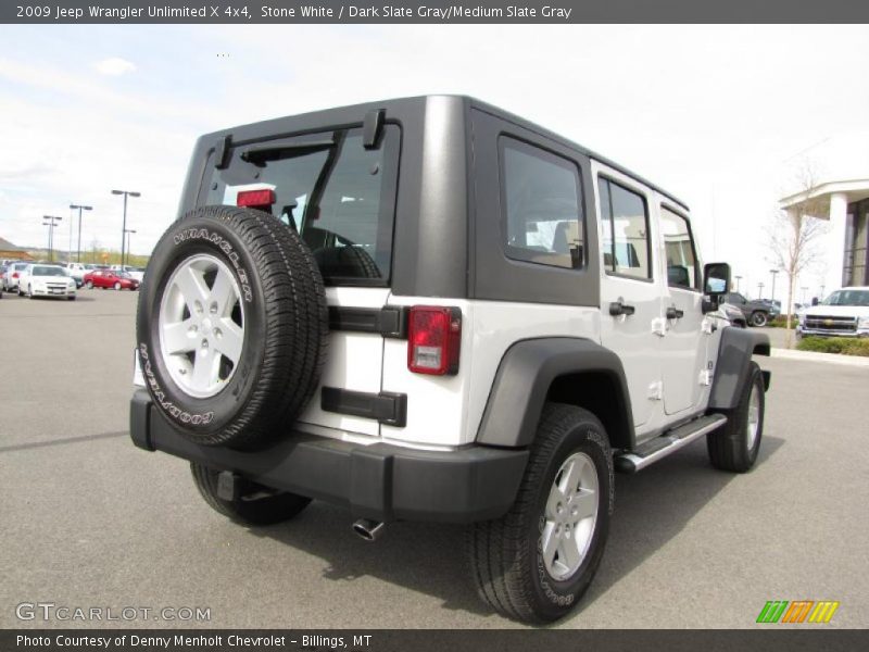 Stone White / Dark Slate Gray/Medium Slate Gray 2009 Jeep Wrangler Unlimited X 4x4