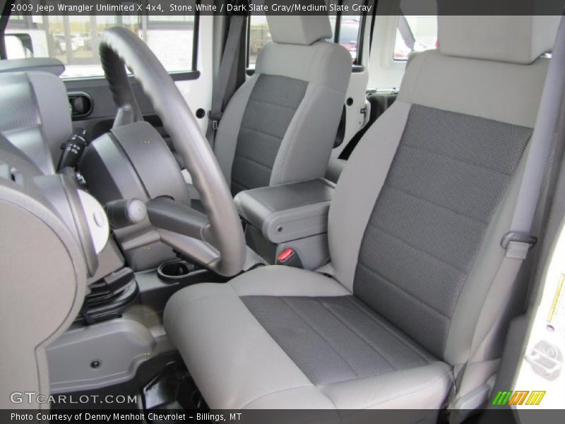 Stone White / Dark Slate Gray/Medium Slate Gray 2009 Jeep Wrangler Unlimited X 4x4