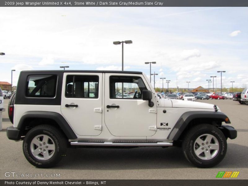 Stone White / Dark Slate Gray/Medium Slate Gray 2009 Jeep Wrangler Unlimited X 4x4
