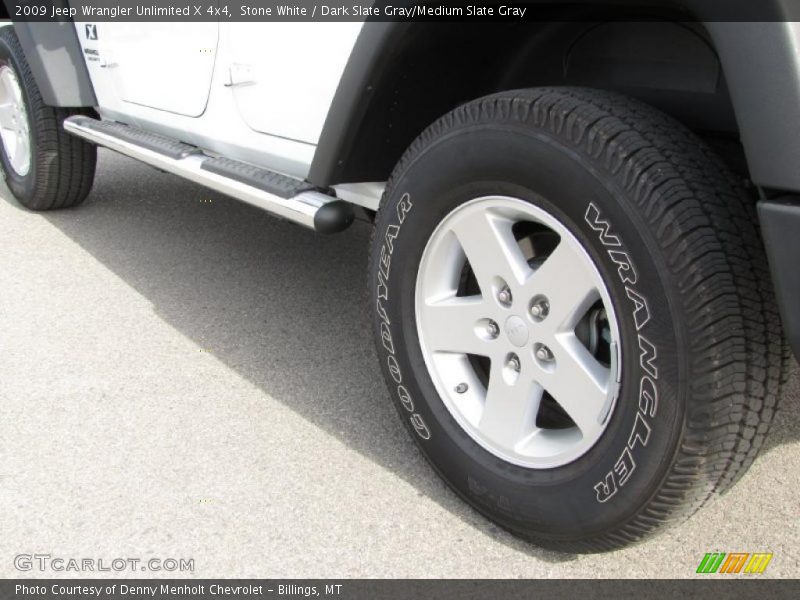 Stone White / Dark Slate Gray/Medium Slate Gray 2009 Jeep Wrangler Unlimited X 4x4