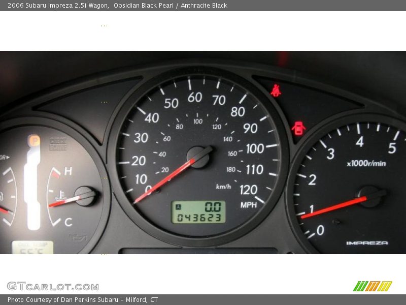 Obsidian Black Pearl / Anthracite Black 2006 Subaru Impreza 2.5i Wagon
