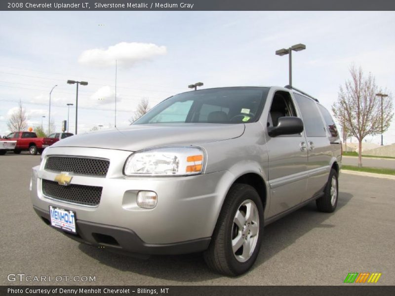 Silverstone Metallic / Medium Gray 2008 Chevrolet Uplander LT