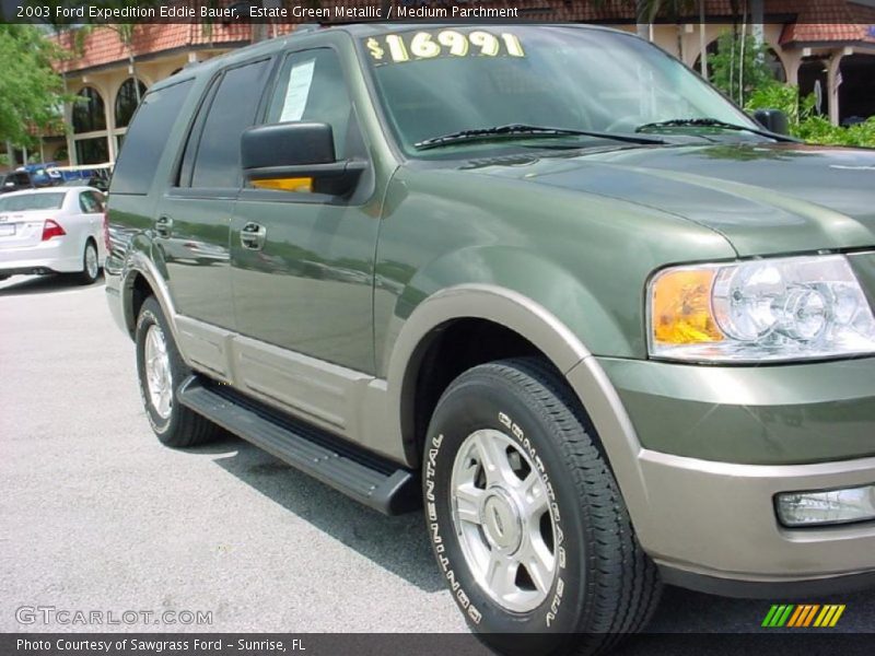 Estate Green Metallic / Medium Parchment 2003 Ford Expedition Eddie Bauer