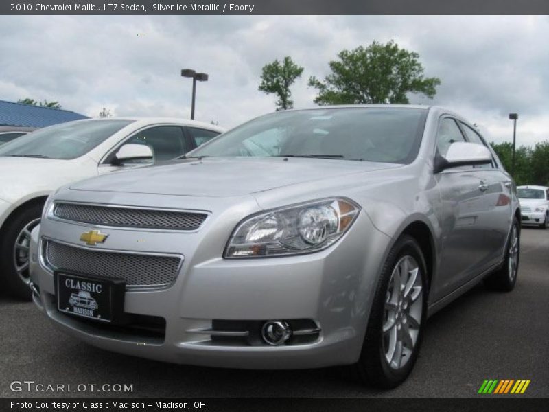 Silver Ice Metallic / Ebony 2010 Chevrolet Malibu LTZ Sedan