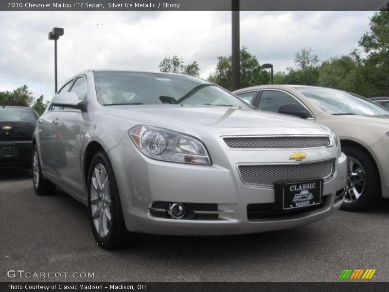 Silver Ice Metallic / Ebony 2010 Chevrolet Malibu LTZ Sedan