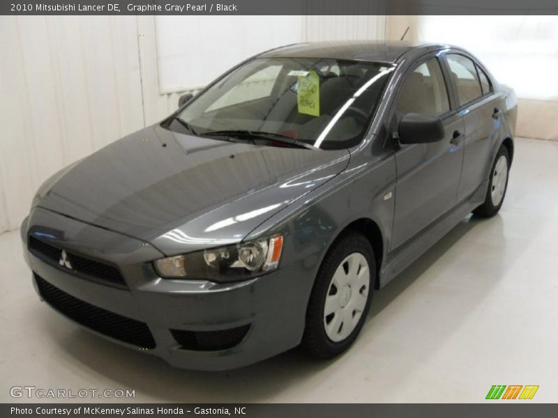 Graphite Gray Pearl / Black 2010 Mitsubishi Lancer DE