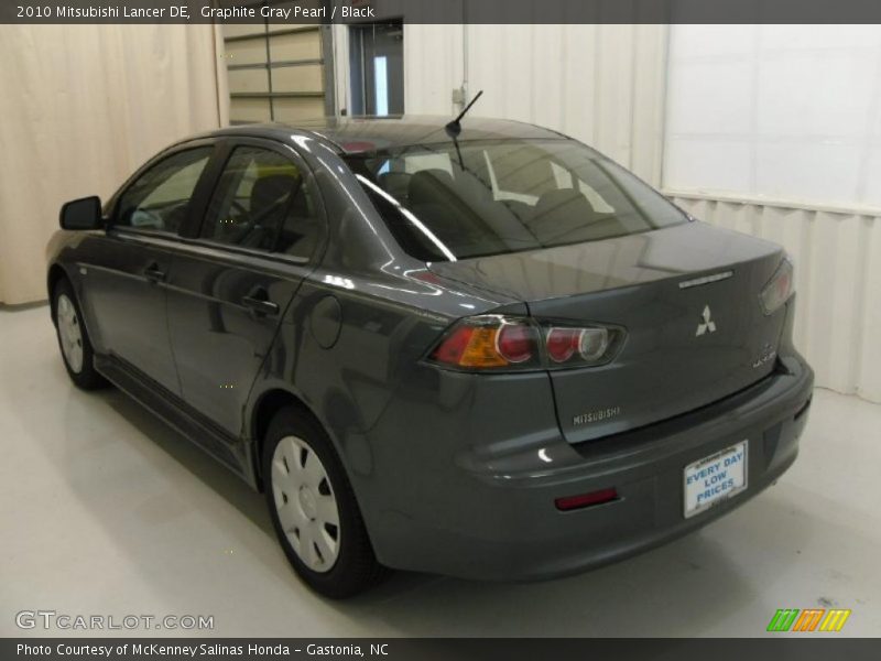 Graphite Gray Pearl / Black 2010 Mitsubishi Lancer DE