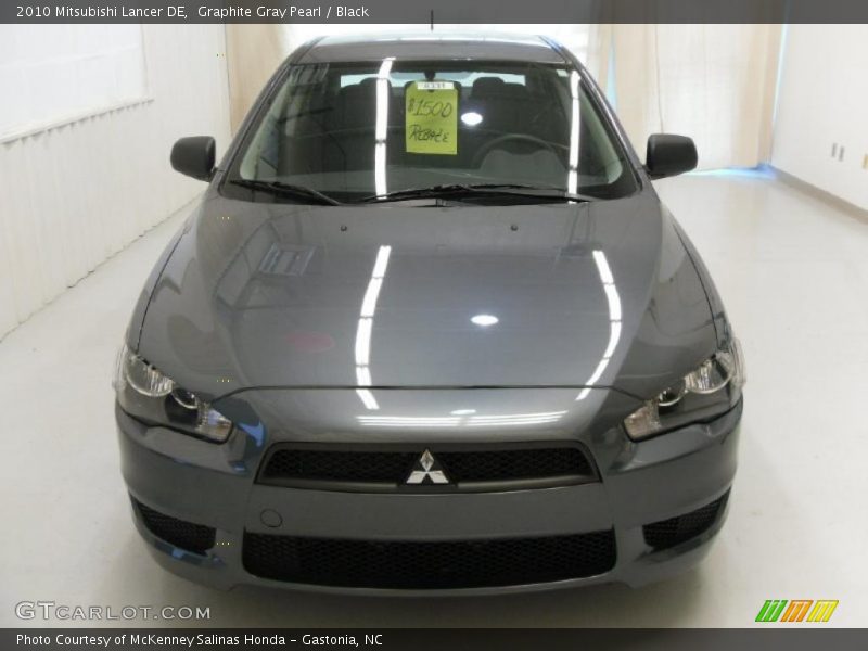 Graphite Gray Pearl / Black 2010 Mitsubishi Lancer DE