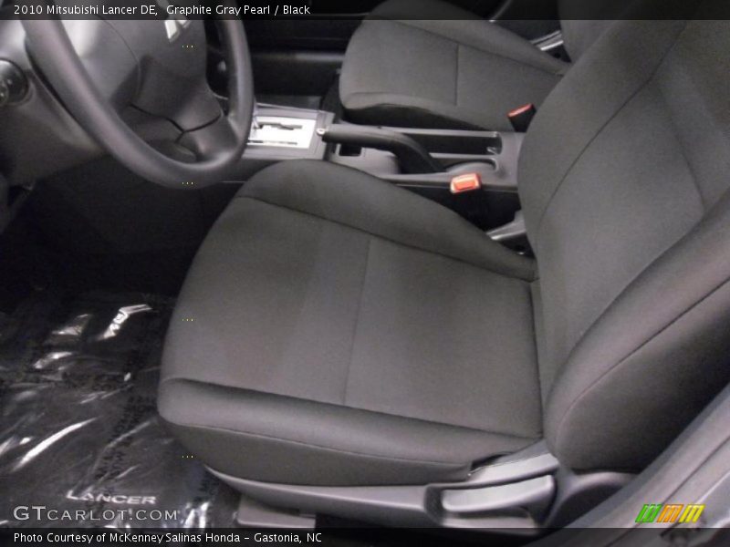 Graphite Gray Pearl / Black 2010 Mitsubishi Lancer DE