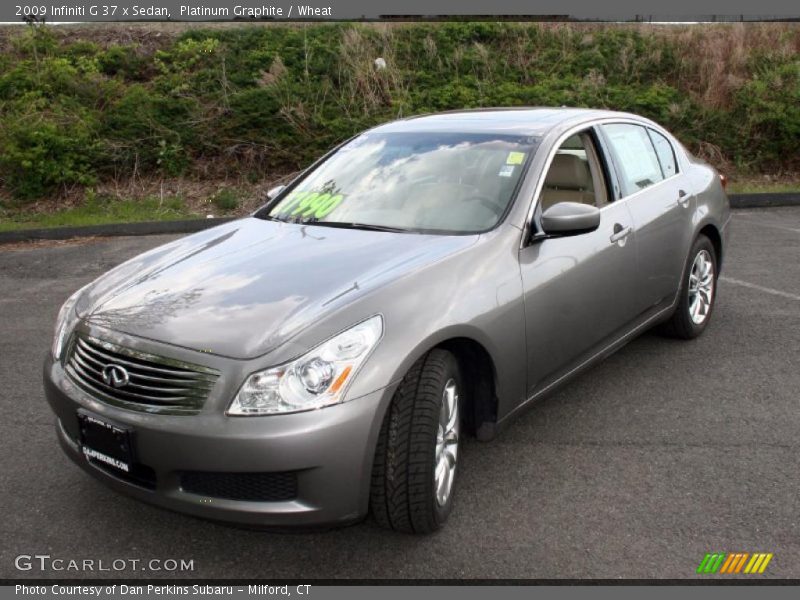 Platinum Graphite / Wheat 2009 Infiniti G 37 x Sedan