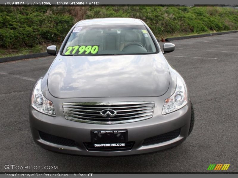 Platinum Graphite / Wheat 2009 Infiniti G 37 x Sedan