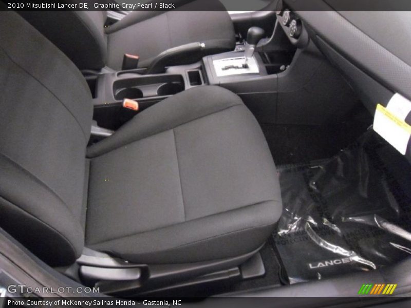 Graphite Gray Pearl / Black 2010 Mitsubishi Lancer DE