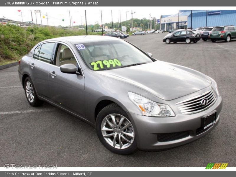Platinum Graphite / Wheat 2009 Infiniti G 37 x Sedan