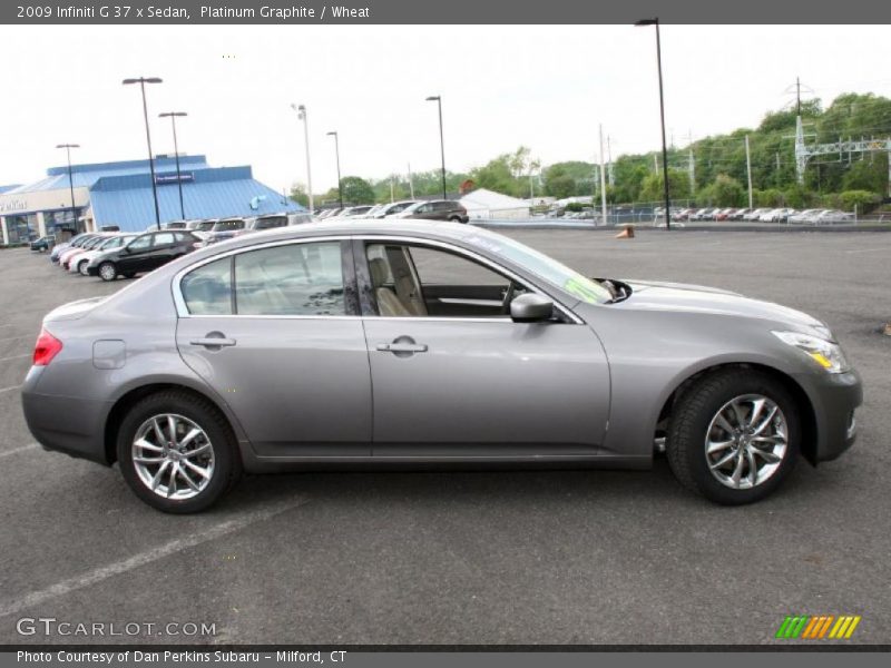 Platinum Graphite / Wheat 2009 Infiniti G 37 x Sedan