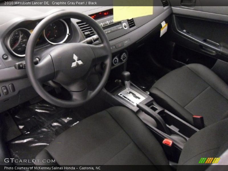 Graphite Gray Pearl / Black 2010 Mitsubishi Lancer DE