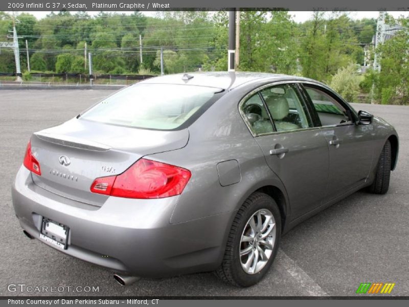 Platinum Graphite / Wheat 2009 Infiniti G 37 x Sedan