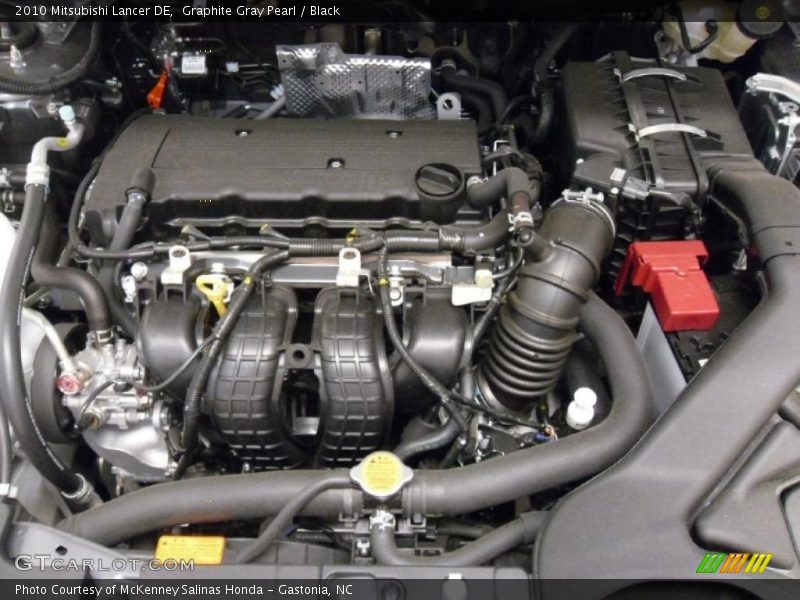 Graphite Gray Pearl / Black 2010 Mitsubishi Lancer DE