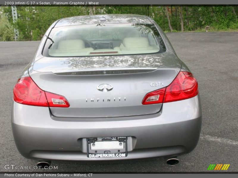 Platinum Graphite / Wheat 2009 Infiniti G 37 x Sedan