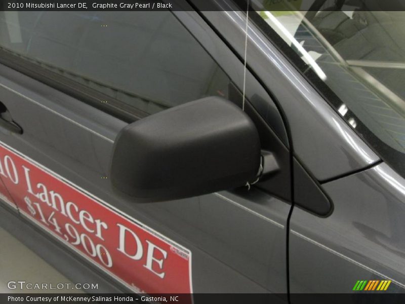 Graphite Gray Pearl / Black 2010 Mitsubishi Lancer DE