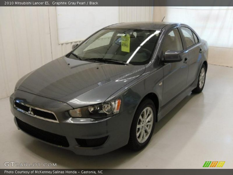 Graphite Gray Pearl / Black 2010 Mitsubishi Lancer ES
