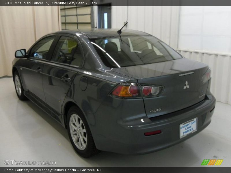 Graphite Gray Pearl / Black 2010 Mitsubishi Lancer ES