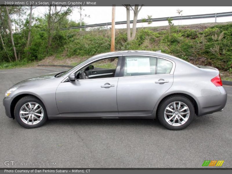 Platinum Graphite / Wheat 2009 Infiniti G 37 x Sedan