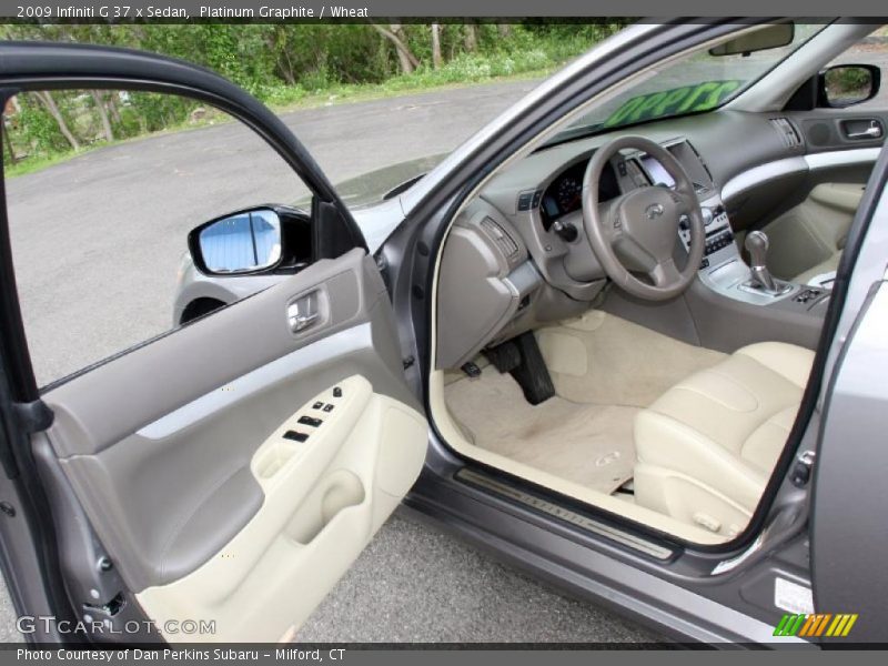 Platinum Graphite / Wheat 2009 Infiniti G 37 x Sedan
